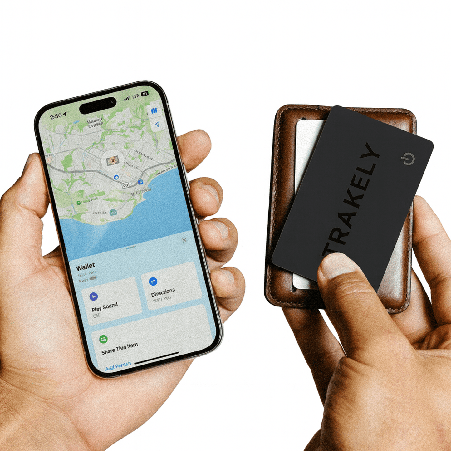 TRAKELY Tracking card