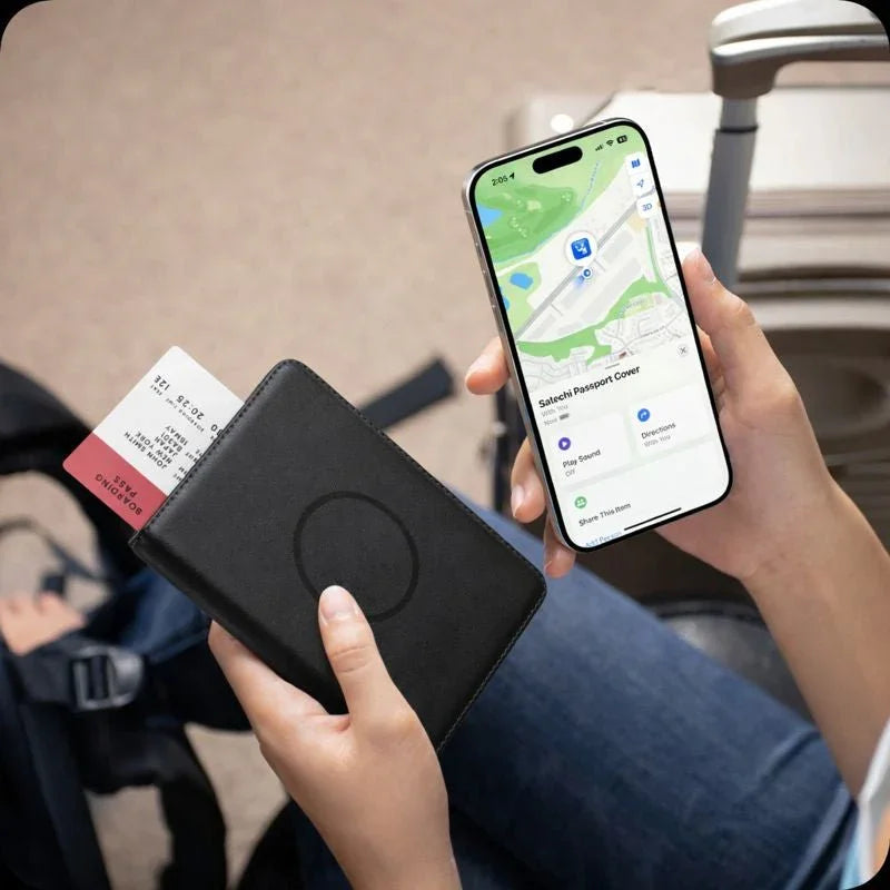 غلاف جواز السفر الذكي للتتبع – TRAKELY